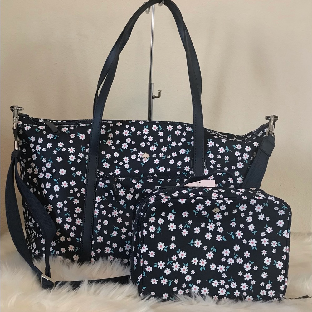 Kate Spade Jae Weekender and Travel Cosmetic Bag